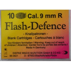 cartouches 9mm/380 flash defence a blanc x10